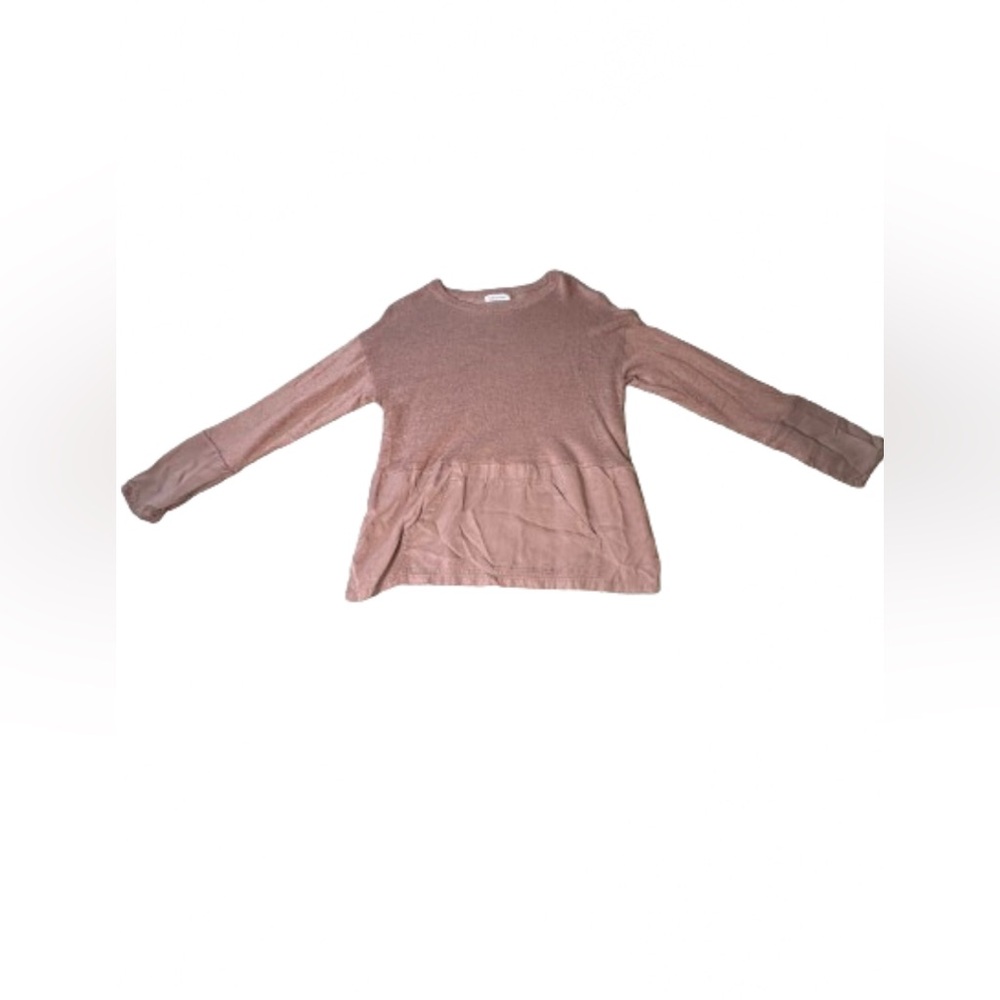 Calvin Klein beige long sleeve shirt